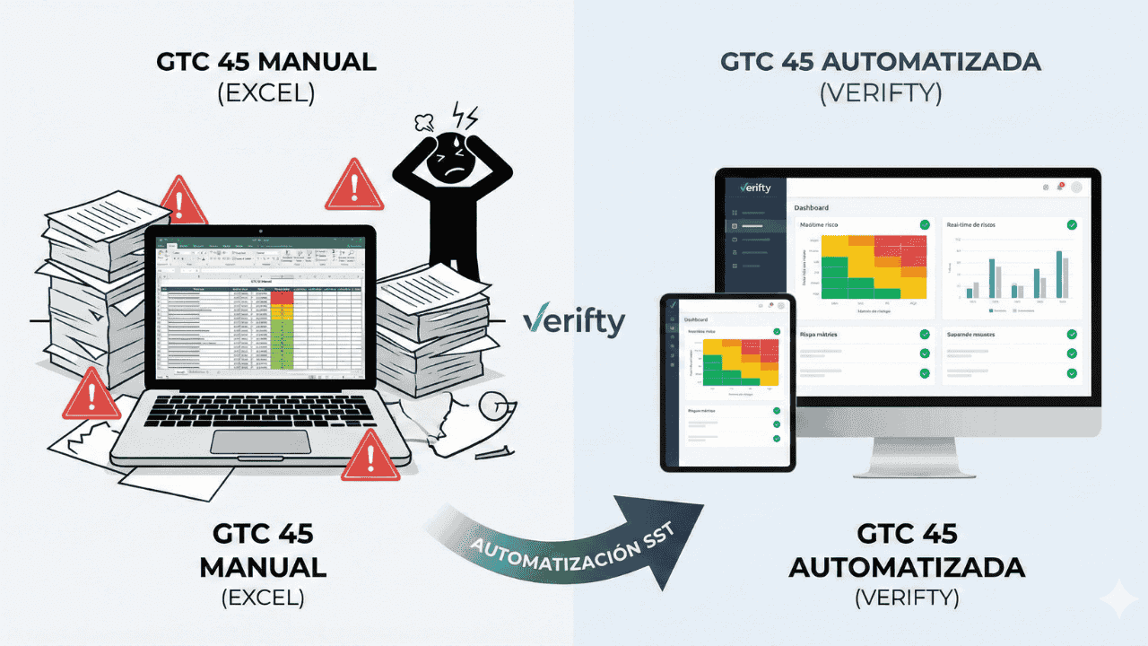 Portada de Cómo automatizar la Matriz de Riesgos (GTC 45) sin morir en el intento